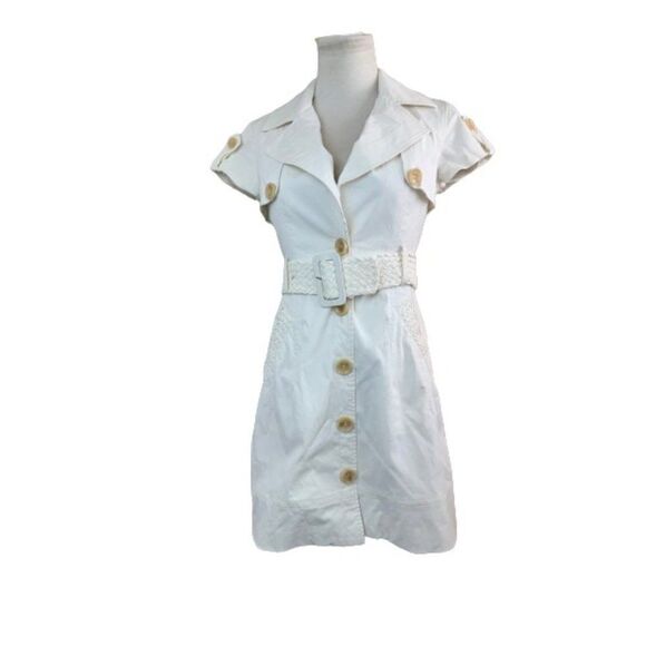 Bebe White Beautiful Dress. Sz XS - Picture 3 of 4